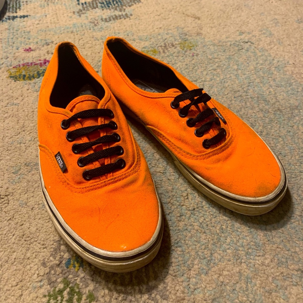 Neon orange vans